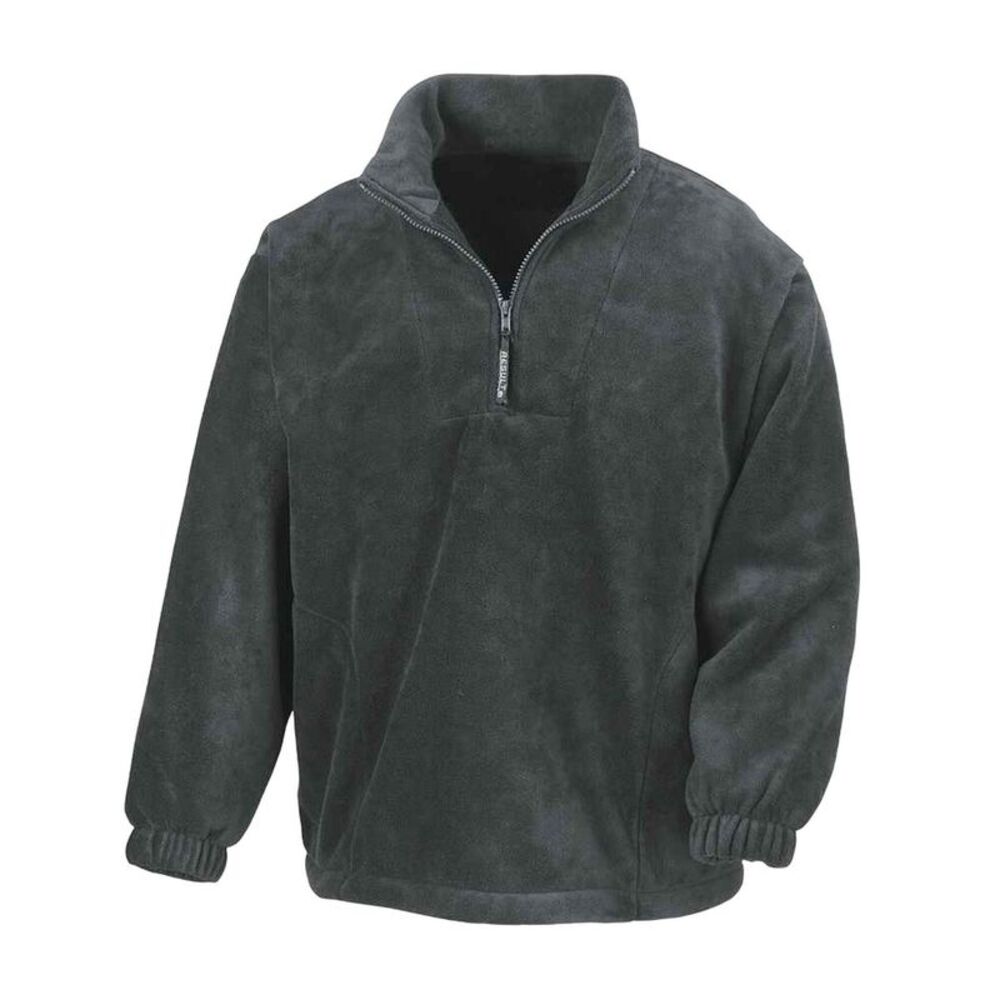 Result Adults Unisex Polartherm Zip Neck Fleece / Oxford Grey
